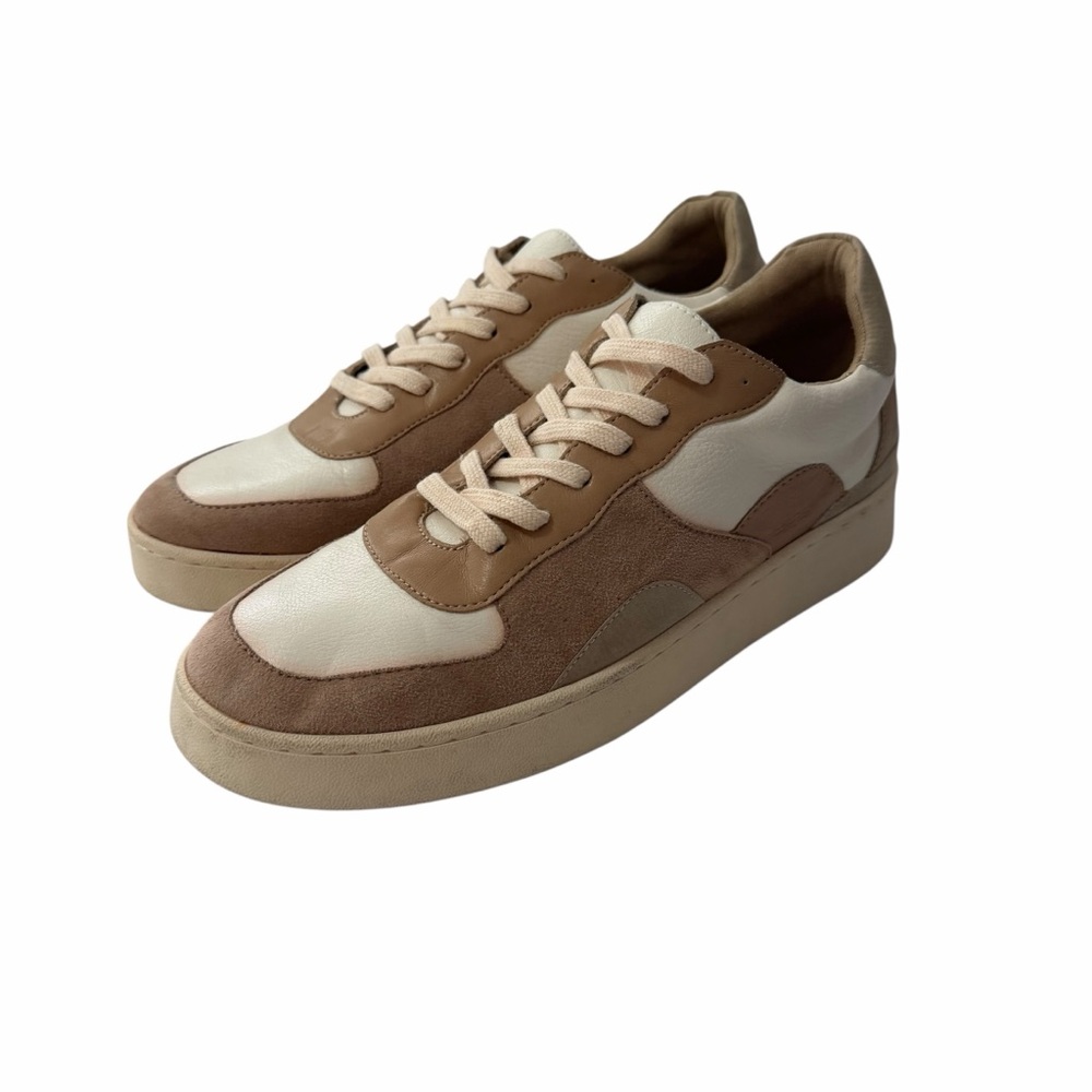OASIS SOCIETY Tan White Fashion Sneakers Size 8.5